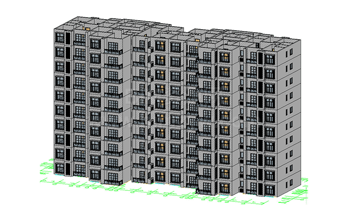 10多个标准化住宅户型Revit族库素材下载