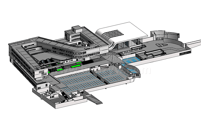 某小学全专业CAD图纸及BIM模型revit模型