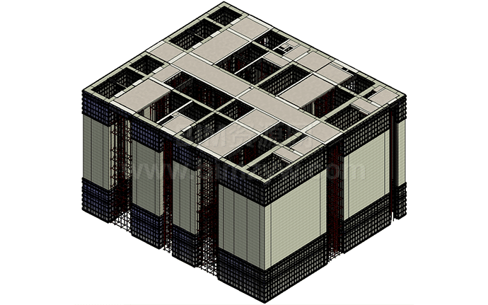 超精细LOD400铝模深化BIM模型