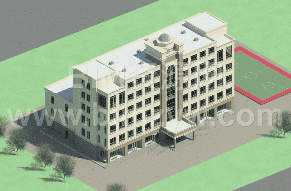 宾馆项目BIM模型含CAD图纸全套文件（Revit模型、MagiCAD模型、算量模型、计价文件、进度计划BIM5D模型、PPT汇报、视频汇报等）