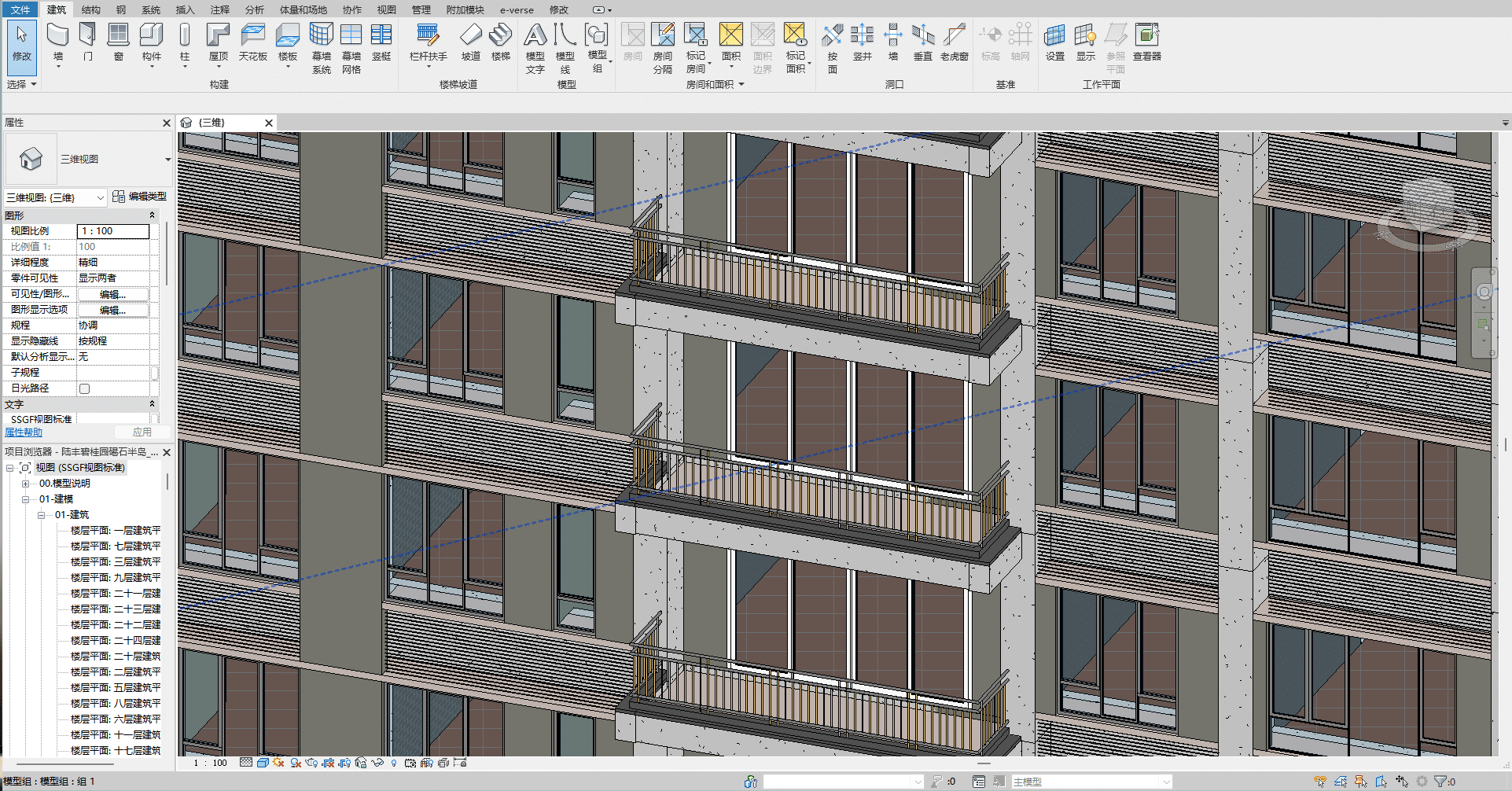 碧桂园某精装房项目全套BIM模型+过程报告